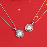 925 Sterling Silver Sunflower Necklace