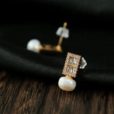 Classic White Pearl Earrings