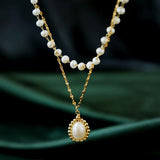 Elegant and Alluring Pearl Double Necklace