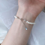 Love Spark Pearl Charm Bracelet