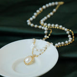 Elegant and Alluring Pearl Double Necklace