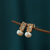 Classic White Pearl Earrings