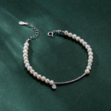 Love Spark Pearl Charm Bracelet