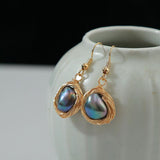 My Bright Day Natural Shape Pearl Drop Earrings