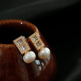 Classic White Pearl Earrings