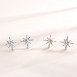 Octagonal Star Stud Earrings