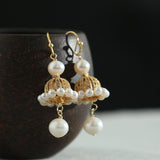 Attractive Crown Pearl Earrings