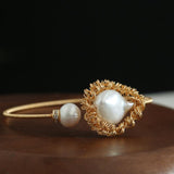 Gorgeous and Attractive Freshwater Pearl Cuff Bracelet