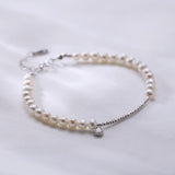 Love Spark Pearl Charm Bracelet