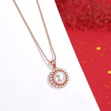 925 Sterling Silver Sunflower Necklace