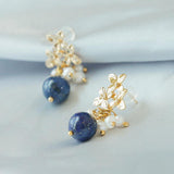 My Blue Sky Pearl Drop Earrings