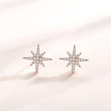 Octagonal Star Stud Earrings