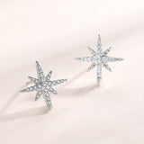 Octagonal Star Stud Earrings